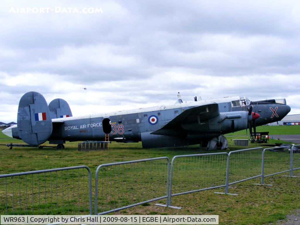 WR963, 1954 Avro 696 Shackleton AEW.2 C/N Not found WR963, Avro Shackleton MR2 preserved by The 'Friends of WR963'