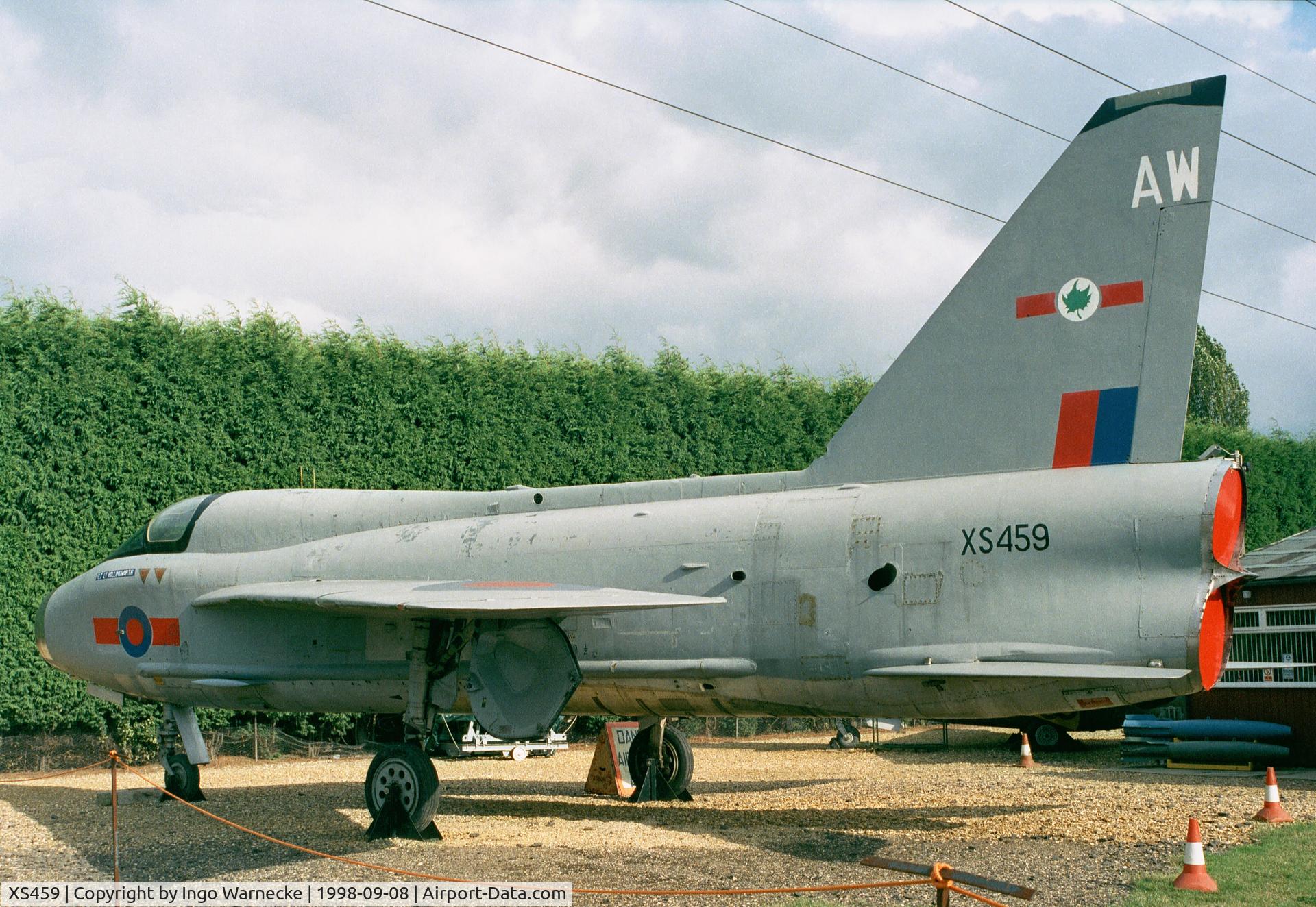 XS459, English Electric Lightning T.5 C/N 95019, English Electric (BAC) Lightning T5 at the Fenland Aviation Museum, Wisbech