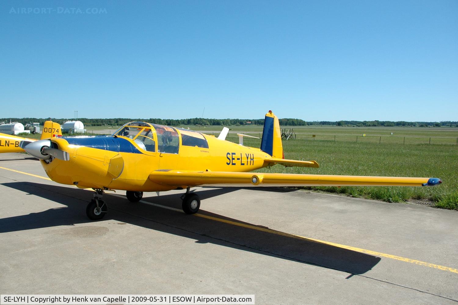 SE-LYH, 1965 Saab 91D Safir C/N 91-470, Saab Safir at Västerås Hässlö airport, Sweden.