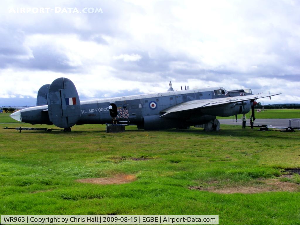 WR963, 1954 Avro 696 Shackleton AEW.2 C/N Not found WR963, Avro Shackleton MR2 preserved by The 'Friends of WR963'