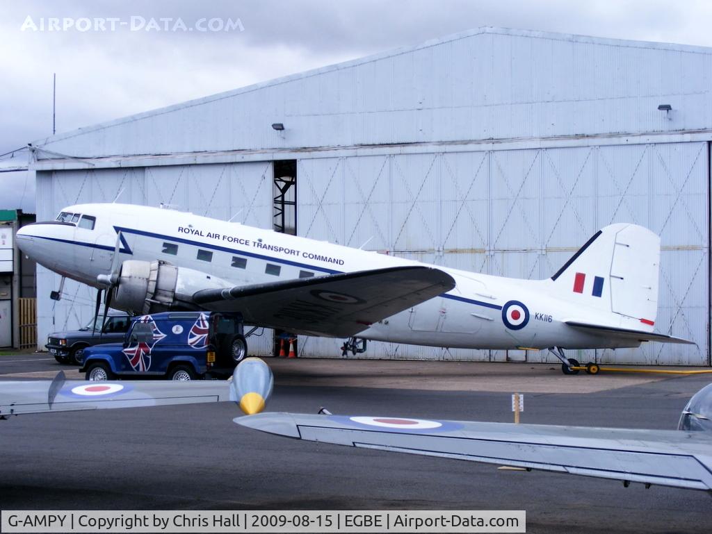 G-AMPY, 1944 Douglas C-47B-15-DK Dakota 4 C/N 26569, Air Atlantique Ltd, displaying its former RAF ID KK116