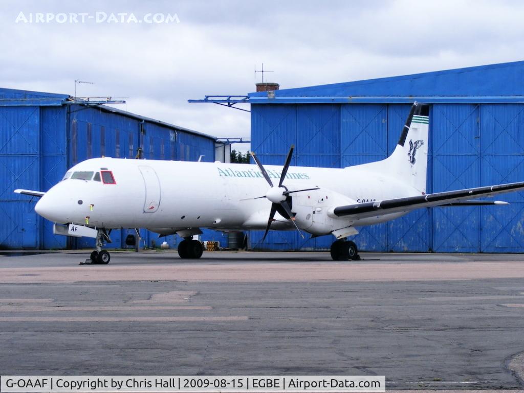 G-OAAF, 1990 British Aerospace ATP C/N 2029, Atlantic Airlines Ltd