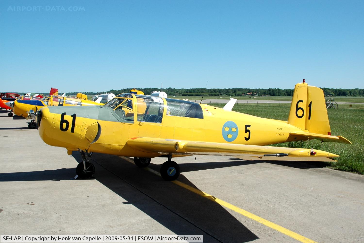 SE-LAR, 1953 Saab 91B Safir C/N 91-270, Saab Safir at Västerås Hässlö airport in Sweden.