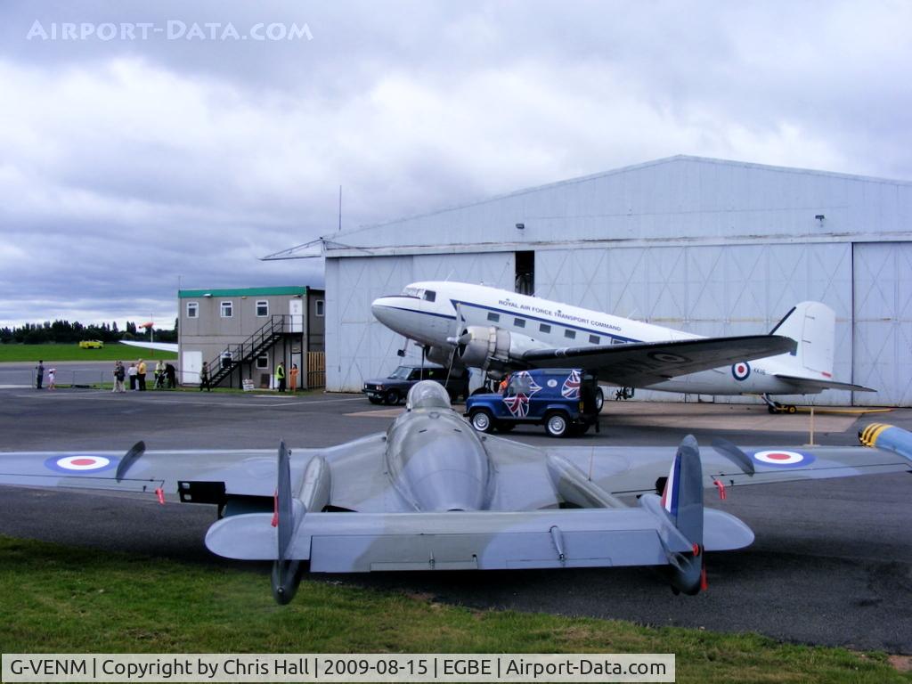 G-VENM, 1955 De Havilland DH-112 Venom FB.50 C/N 824, Aviation Heritage Ltd, painted and marked to represent WK436 of 11 Squadron RAF.