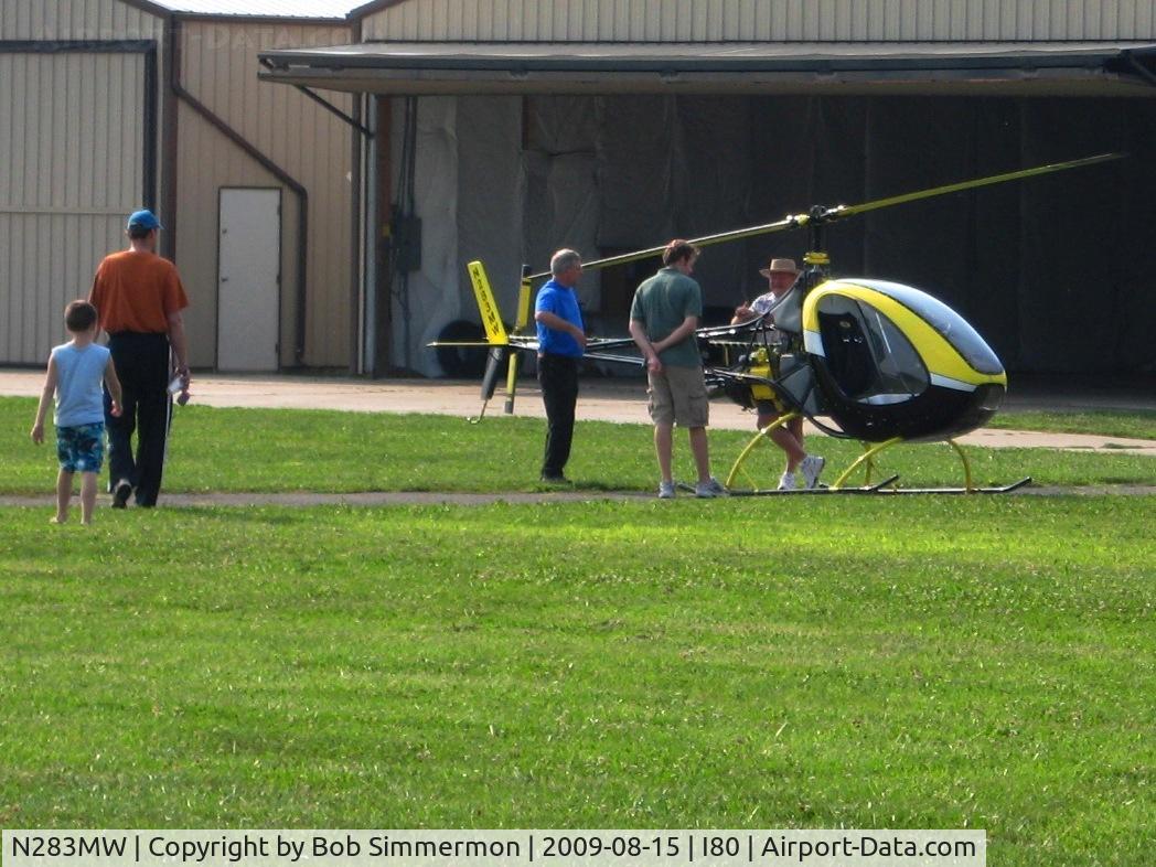 N283MW, 2005 Eagle R & D Helicycle C/N 02-10, Drawing a small crowd at the EAA fly-in - Noblesville, Indiana
