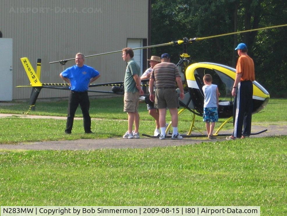 N283MW, 2005 Eagle R & D Helicycle C/N 02-10, Drawing a small crowd at the EAA breakfast fly-in - Noblesville, Indiana