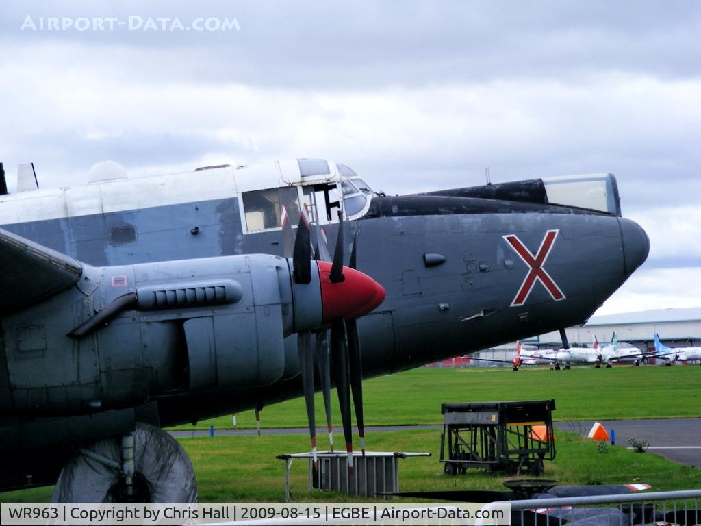 WR963, 1954 Avro 696 Shackleton AEW.2 C/N Not found WR963, Avro Shackleton MR2 preserved by The 'Friends of WR963'
