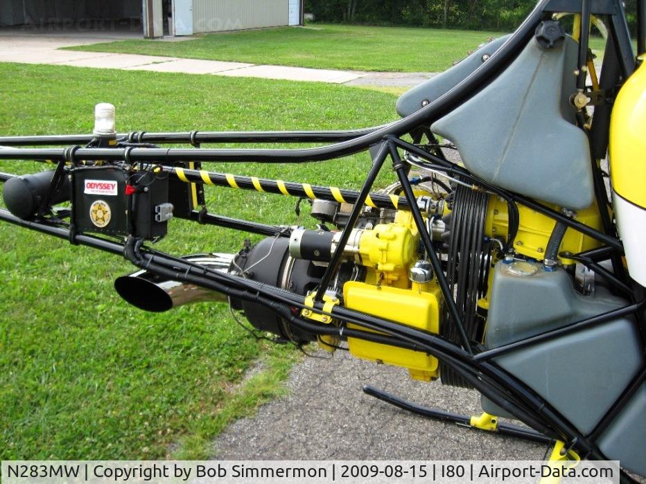 N283MW, 2005 Eagle R & D Helicycle C/N 02-10, Turbine powerplant.  Taken at the EAA fly-in - Noblesville, Indiana
