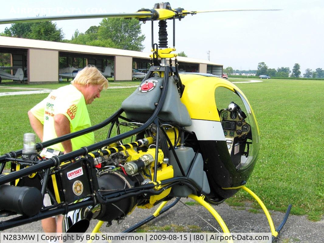 N283MW, 2005 Eagle R & D Helicycle C/N 02-10, At the EAA fly-in - Noblesville, Indiana