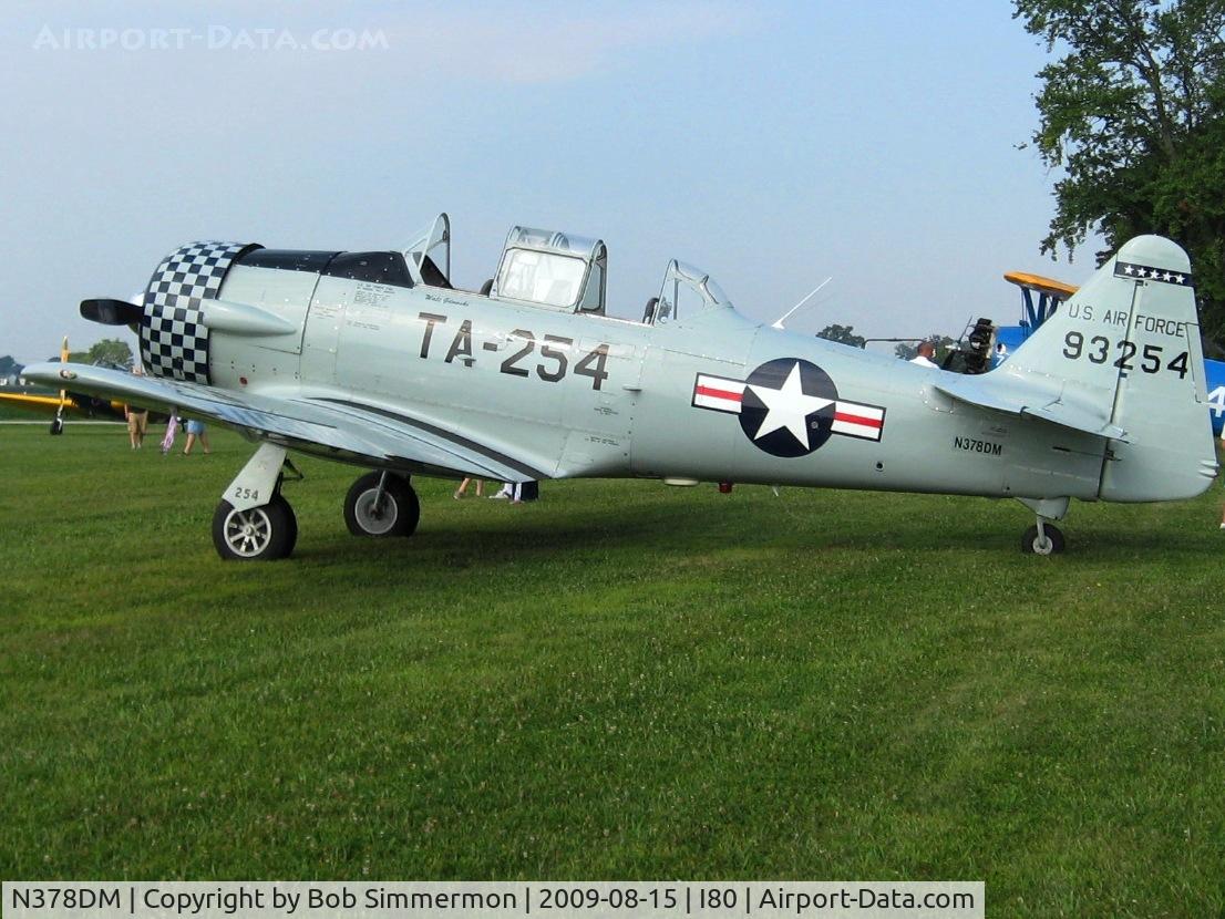 N378DM, 1949 North American T-6G Texan C/N 168-358, At the EAA fly-in - Noblesville, Indiana