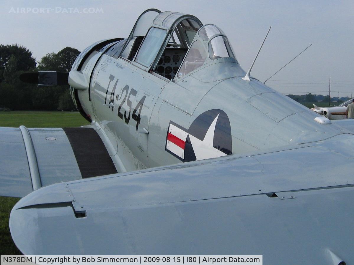N378DM, 1949 North American T-6G Texan C/N 168-358, At the EAA fly-in - Noblesville, Indiana