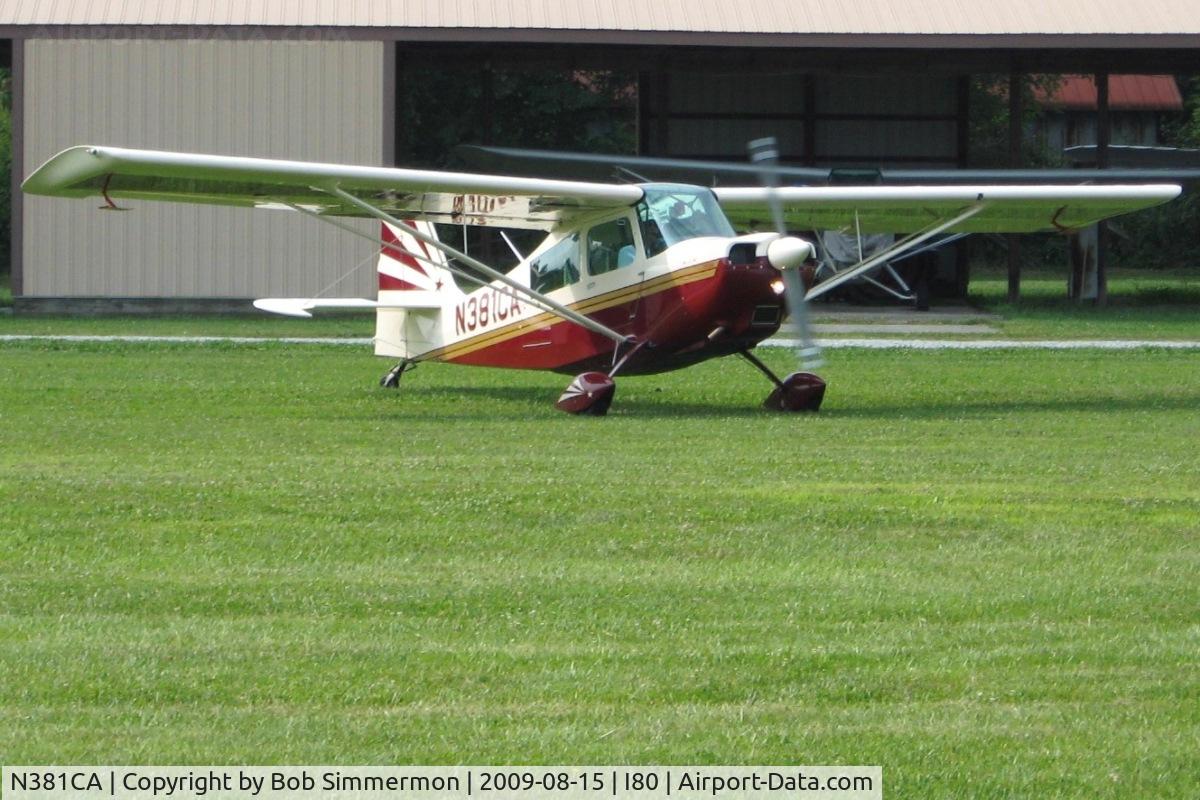 N381CA, 2004 American Champion 7GCBC C/N 1368-2004, Arriving at the EAA fly-in - Noblesville, Indiana