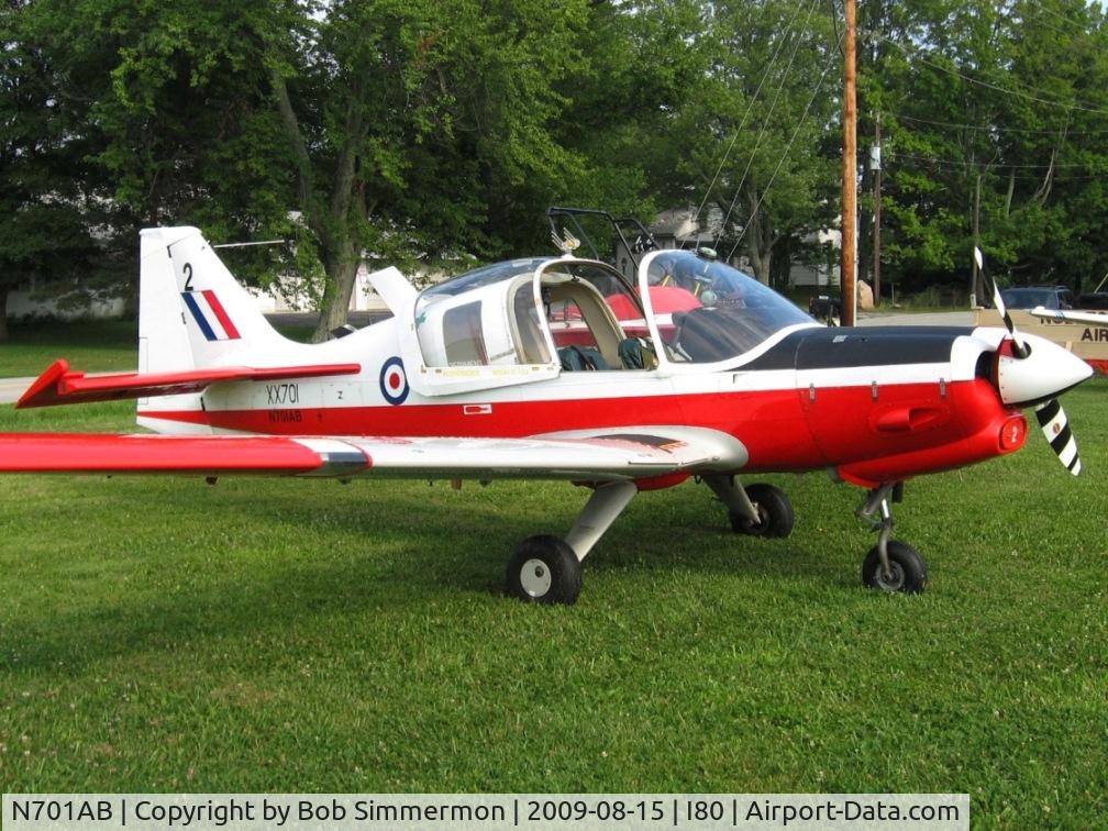 N701AB, 1975 Scottish Aviation Bulldog T.1 C/N BH120/350, At the EAA fly-in - Noblesville, Indiana