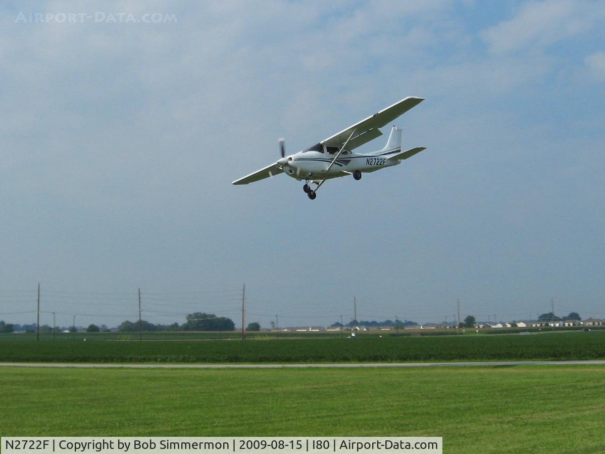 N2722F, 1998 Cessna 182S Skylane C/N 18280352, Arriving at the EAA fly-in - Noblesville, Indiana