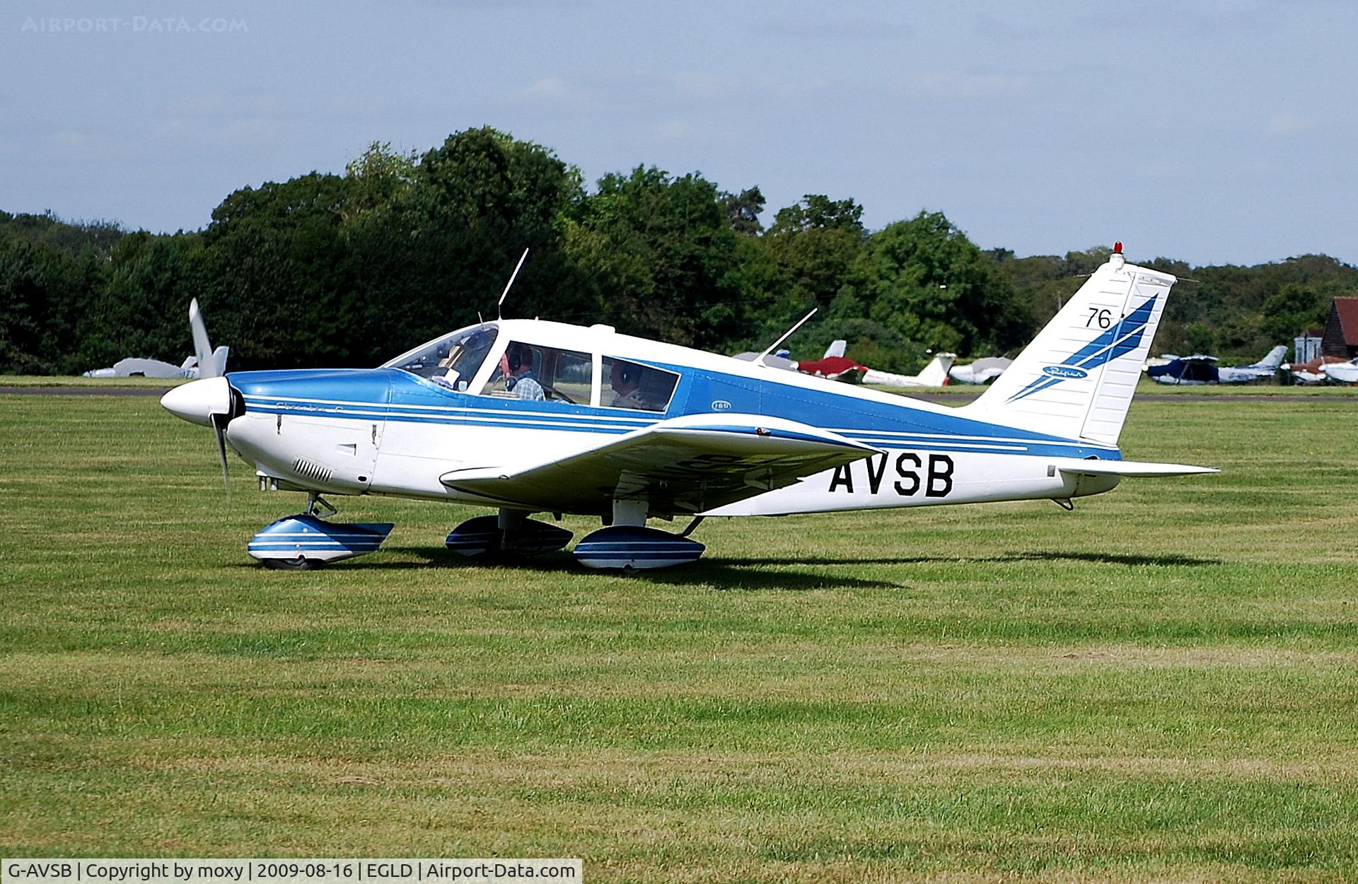 G-AVSB, 1967 Piper PA-28-180 Cherokee C/N 28-4191, Piper PA-28-180 at Denham
