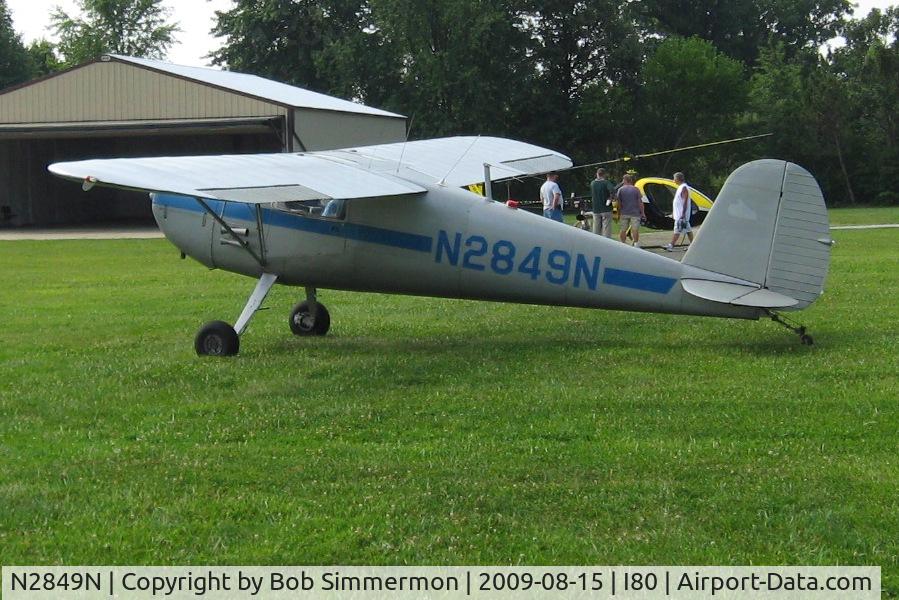 N2849N, 1947 Cessna 120 C/N 13109, At the EAA fly-in - Noblesville, Indiana