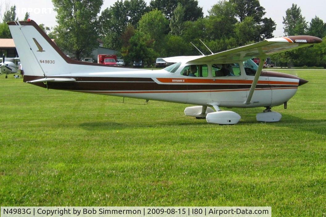 N4983G, 1979 Cessna 172N C/N 17273530, Departing the EAA breakfast fly-in - Noblesville, Indiana