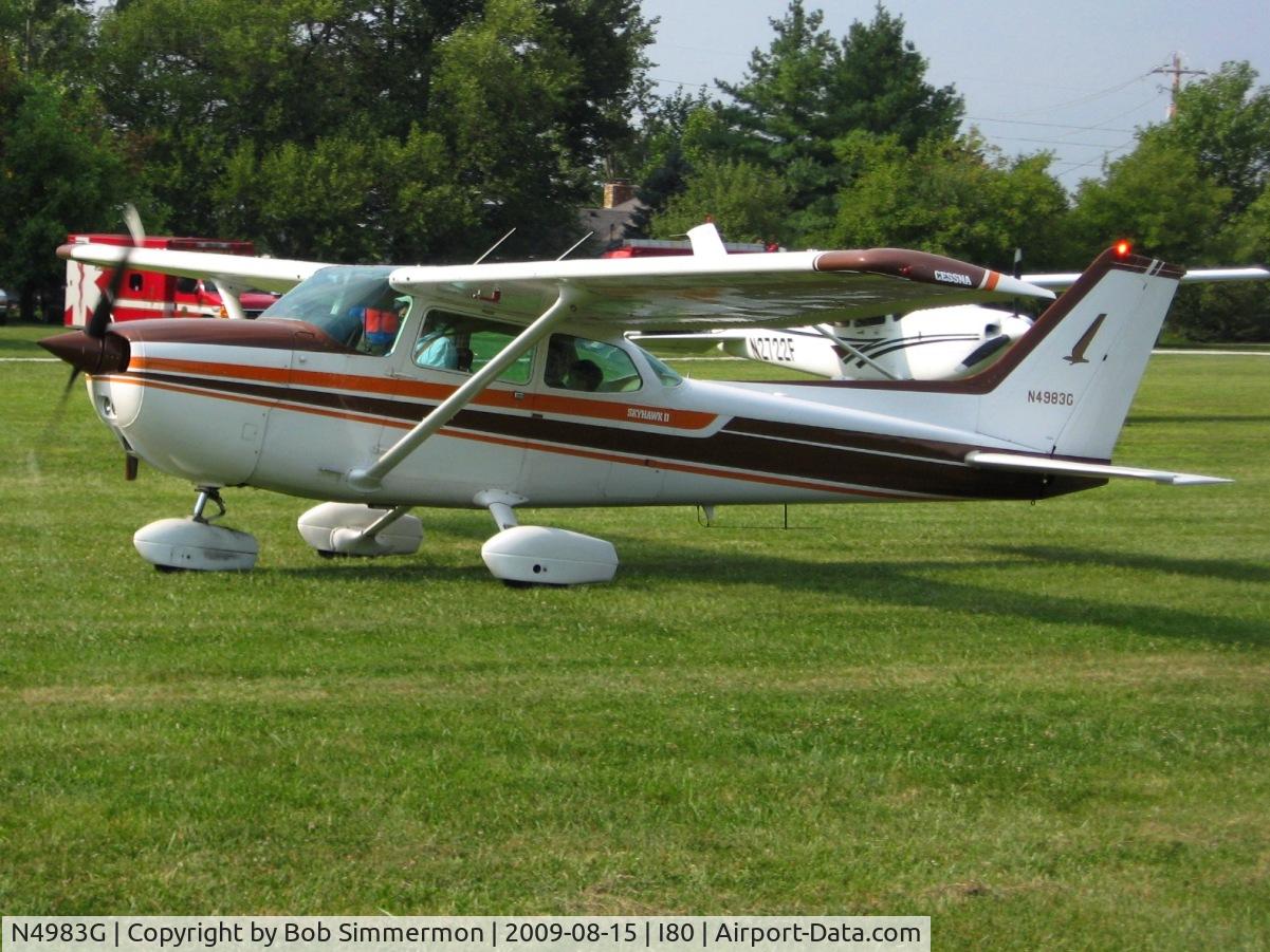 N4983G, 1979 Cessna 172N C/N 17273530, Departing the EAA breakfast fly-in - Noblesville, Indiana