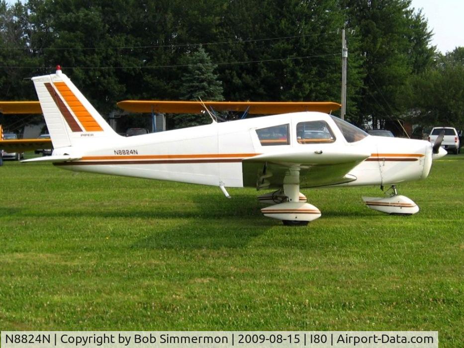 N8824N, 1969 Piper PA-28-140 C/N 28-25672, At the EAA fly-in - Noblesville, Indiana