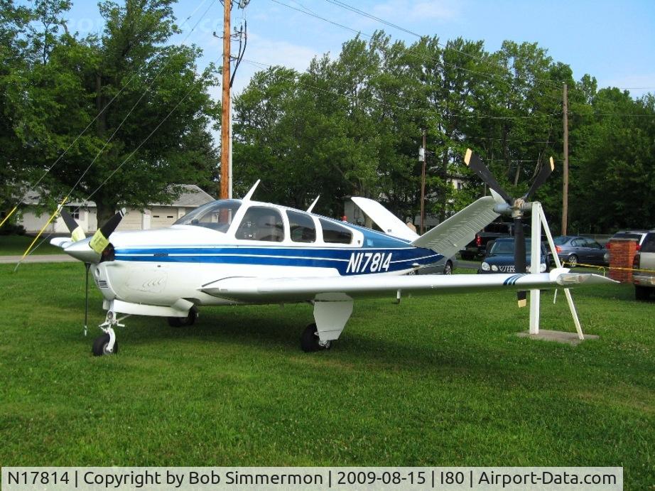 N17814, 1978 Beech V35B Bonanza C/N D-10144, At the EAA fly-in - Noblesville, Indiana