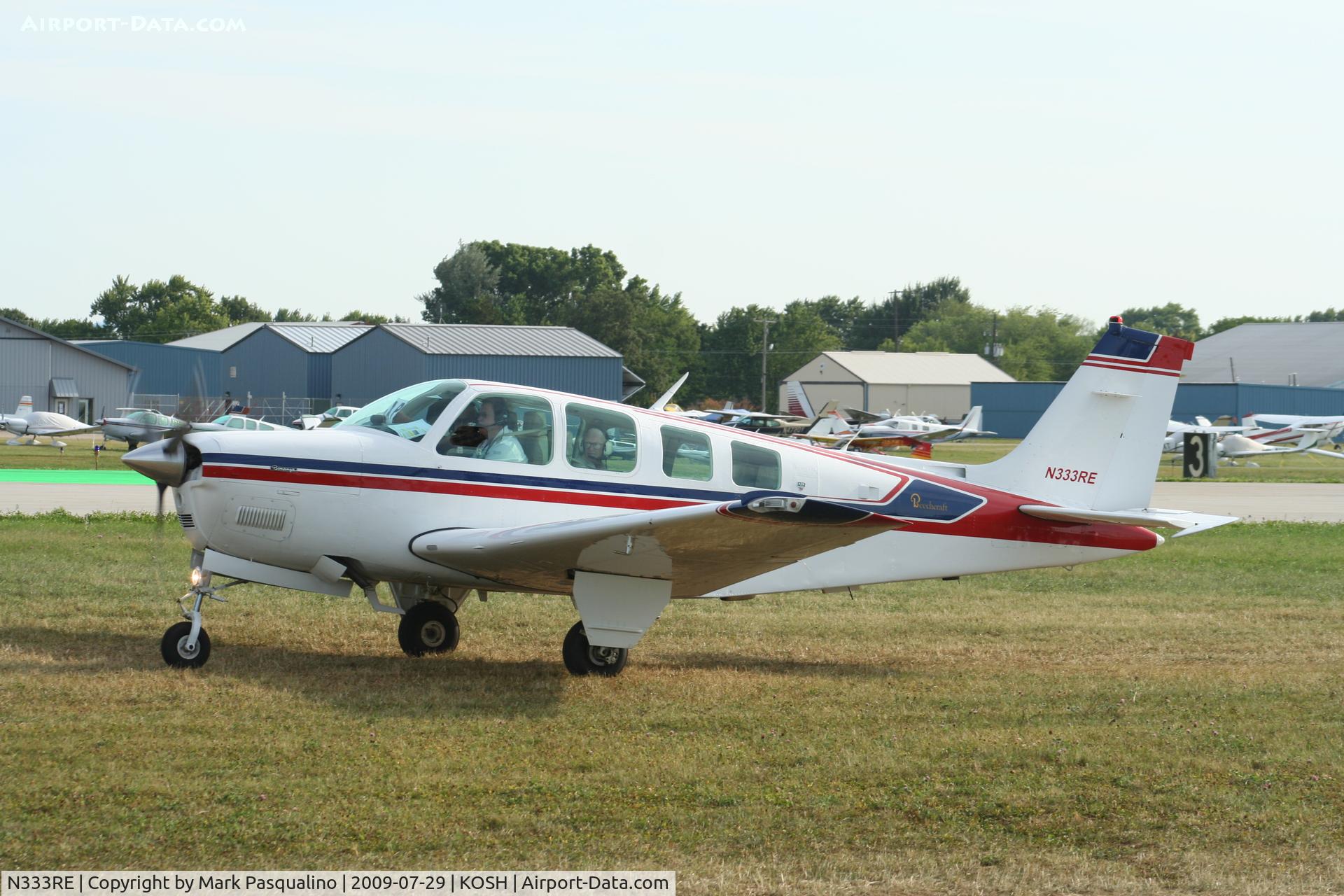 N333RE, 1980 Beech A36 Bonanza 36 C/N E-1737, Beech A36
