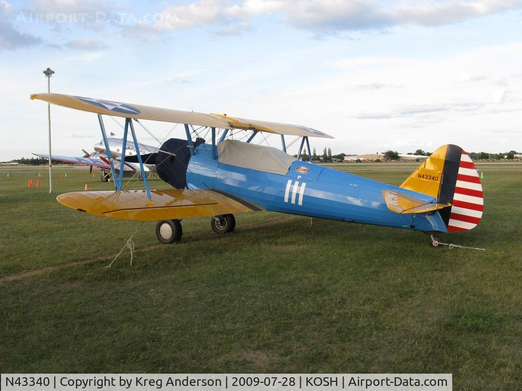 N43340, 1943 Boeing E75 C/N 75-5999, EAA Airventure 2009