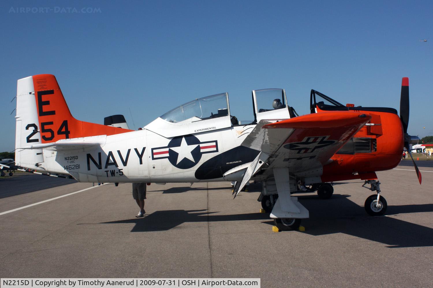N2215D, 1957 North American T-28C Trojan C/N 252-44 (146281), 1957 North American T-28C, c/n: 146281