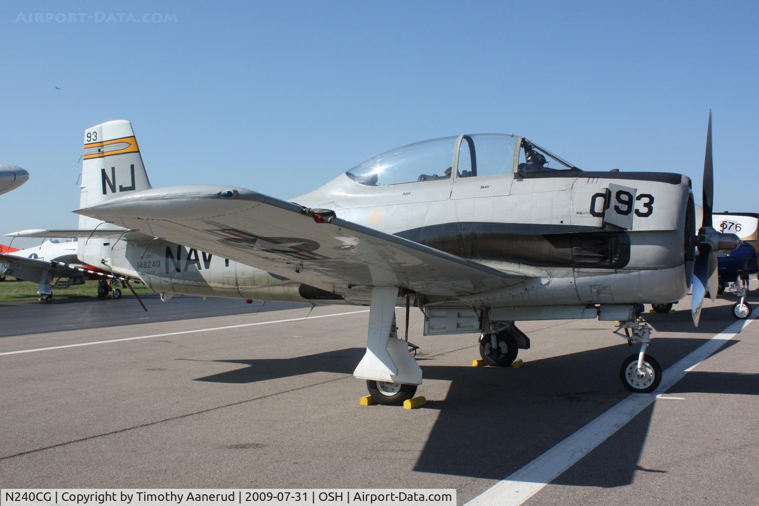 N240CG, North American T-28C Trojan C/N 252-3 (146240), North American T-28C, c/n: 146240