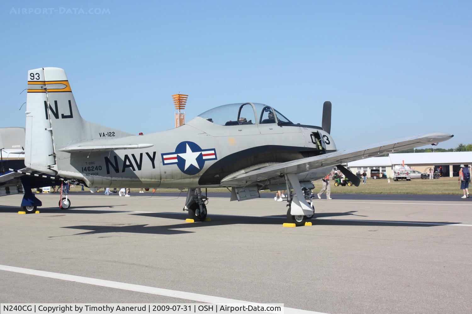 N240CG, North American T-28C Trojan C/N 252-3 (146240), North American T-28C, c/n: 146240