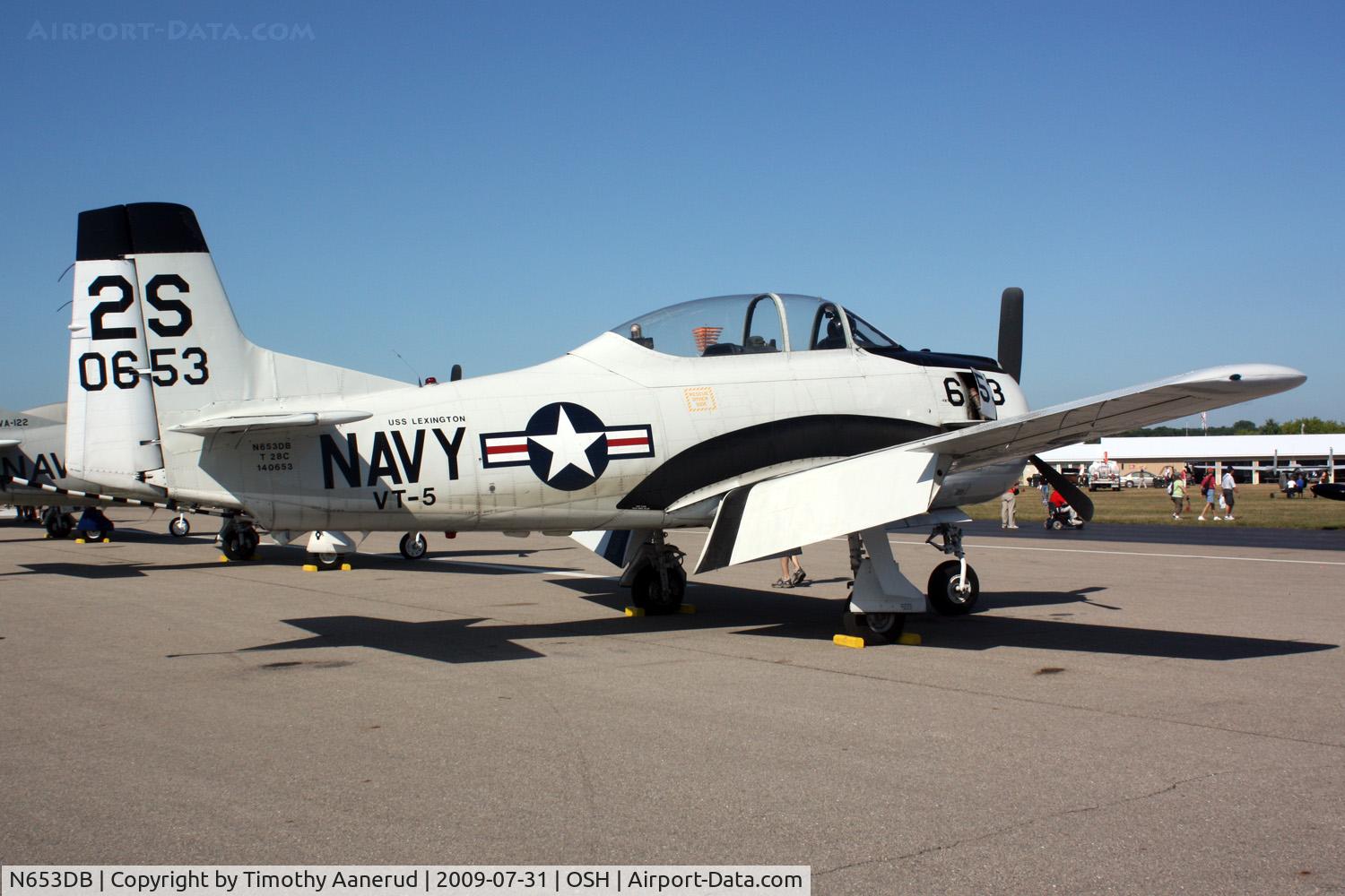 N653DB, 1957 North American T-28C Trojan Trojan C/N 226-230, 1957 North American T-28C, c/n: 140653