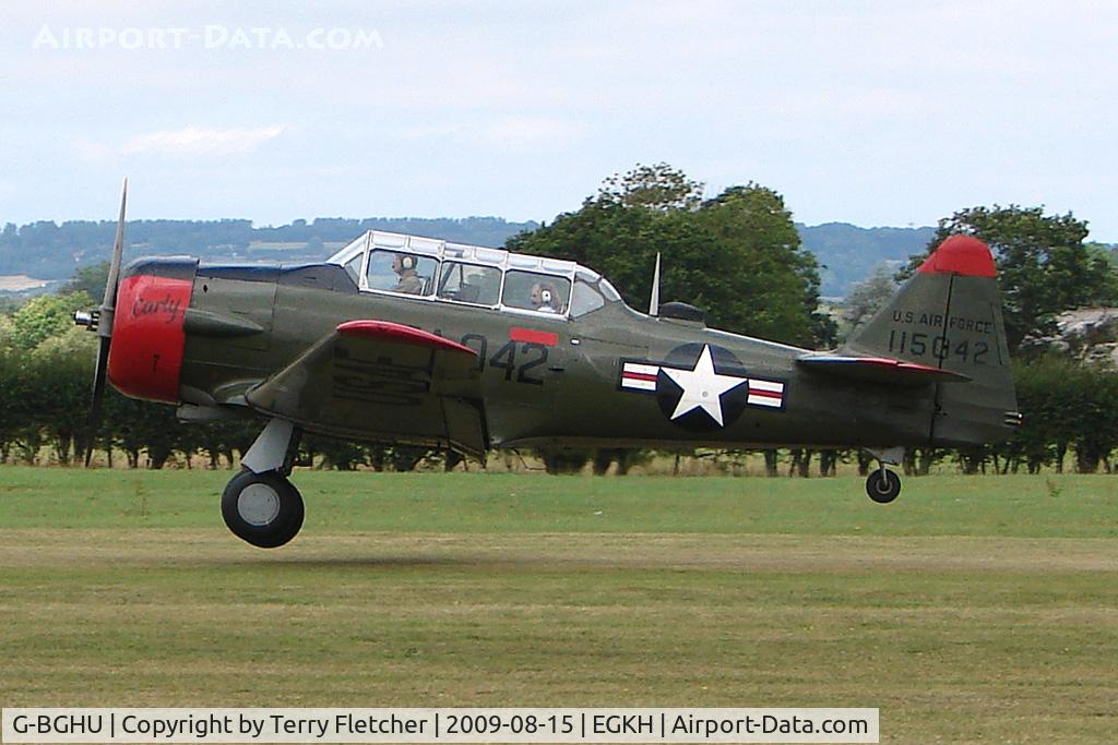 G-BGHU, 1944 North American T-6G Texan C/N 182-729, T-6G at Headcorn , Kent , UK