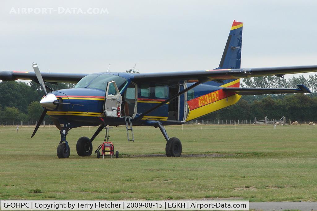 G-OHPC, 1992 Cessna 208 Caravan I C/N 20800224, Cessna Caravan for the local Parachute Club at Headcorn , Kent , UK