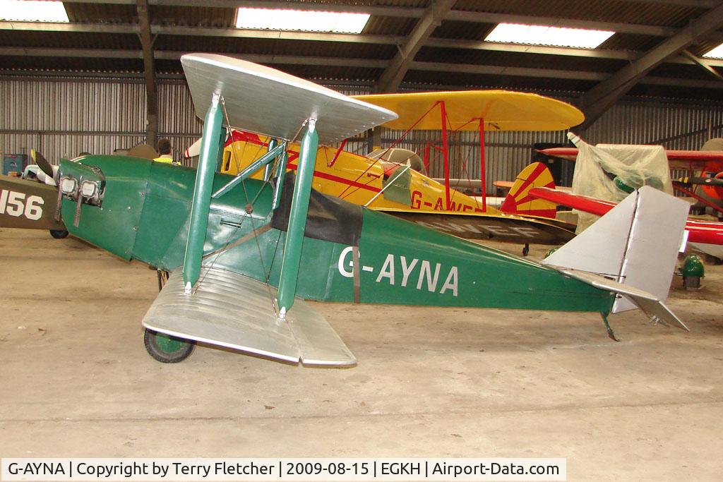 G-AYNA, 1973 Currie Wot C/N PFA 3016, 1973 Currie Wot at Headcorn , Kent , UK