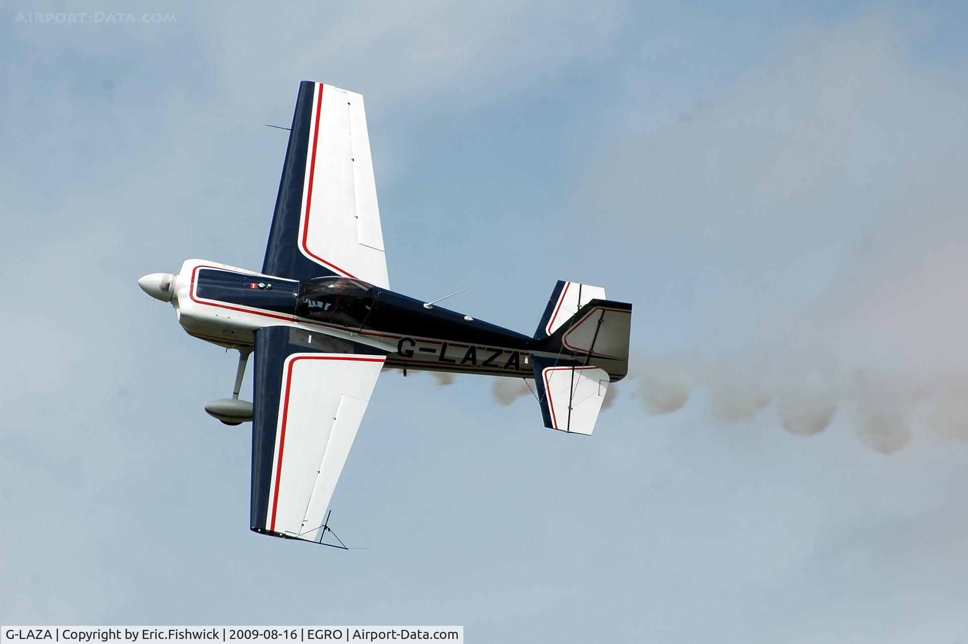 G-LAZA, 1996 Stephens Akro Laser Z200 C/N PFA 123-12682, G-LAZA at Heart Air Display, Rougham Airfield Aug 09
