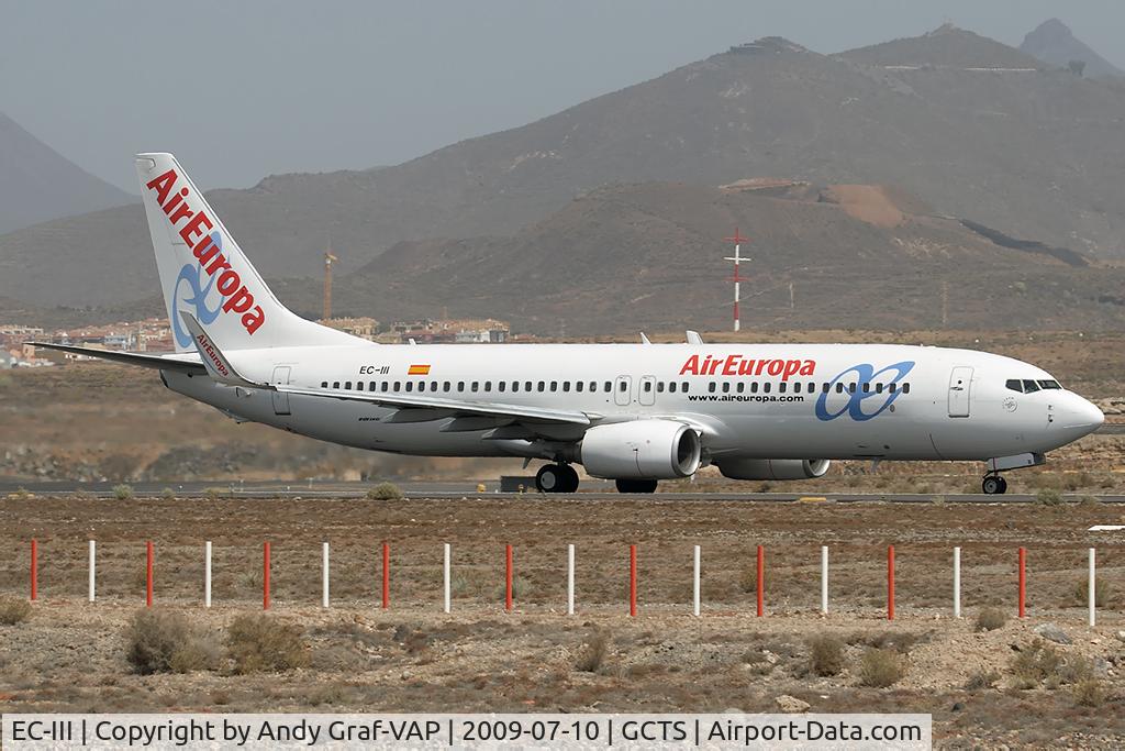 EC-III, 2002 Boeing 737-86Q C/N 30284, Air Europa 737-800