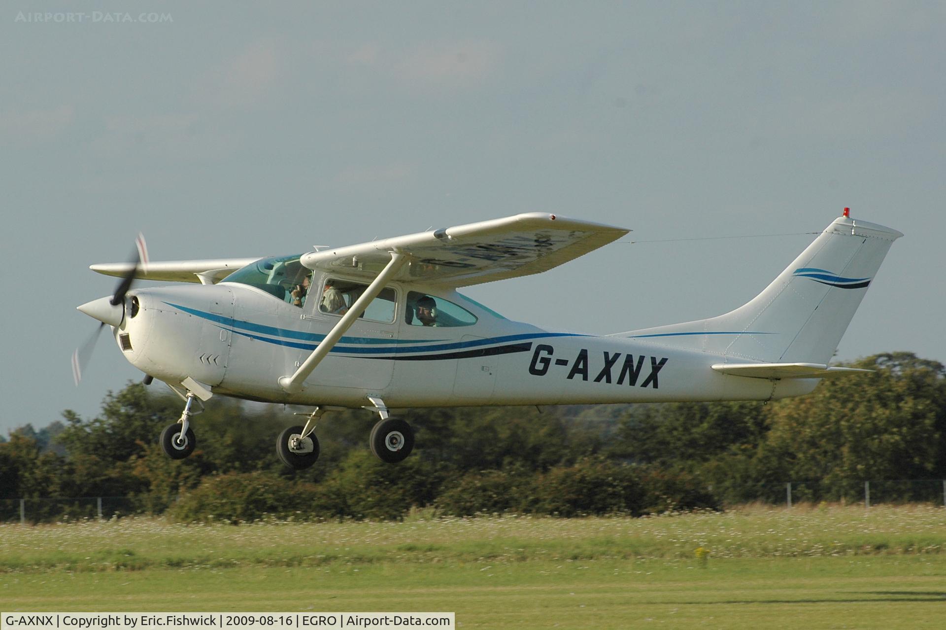 G-AXNX, 1968 Cessna 182M Skylane C/N 182-59322, G-AXNX departing Heart Air Display, Rougham Airfield Aug 09