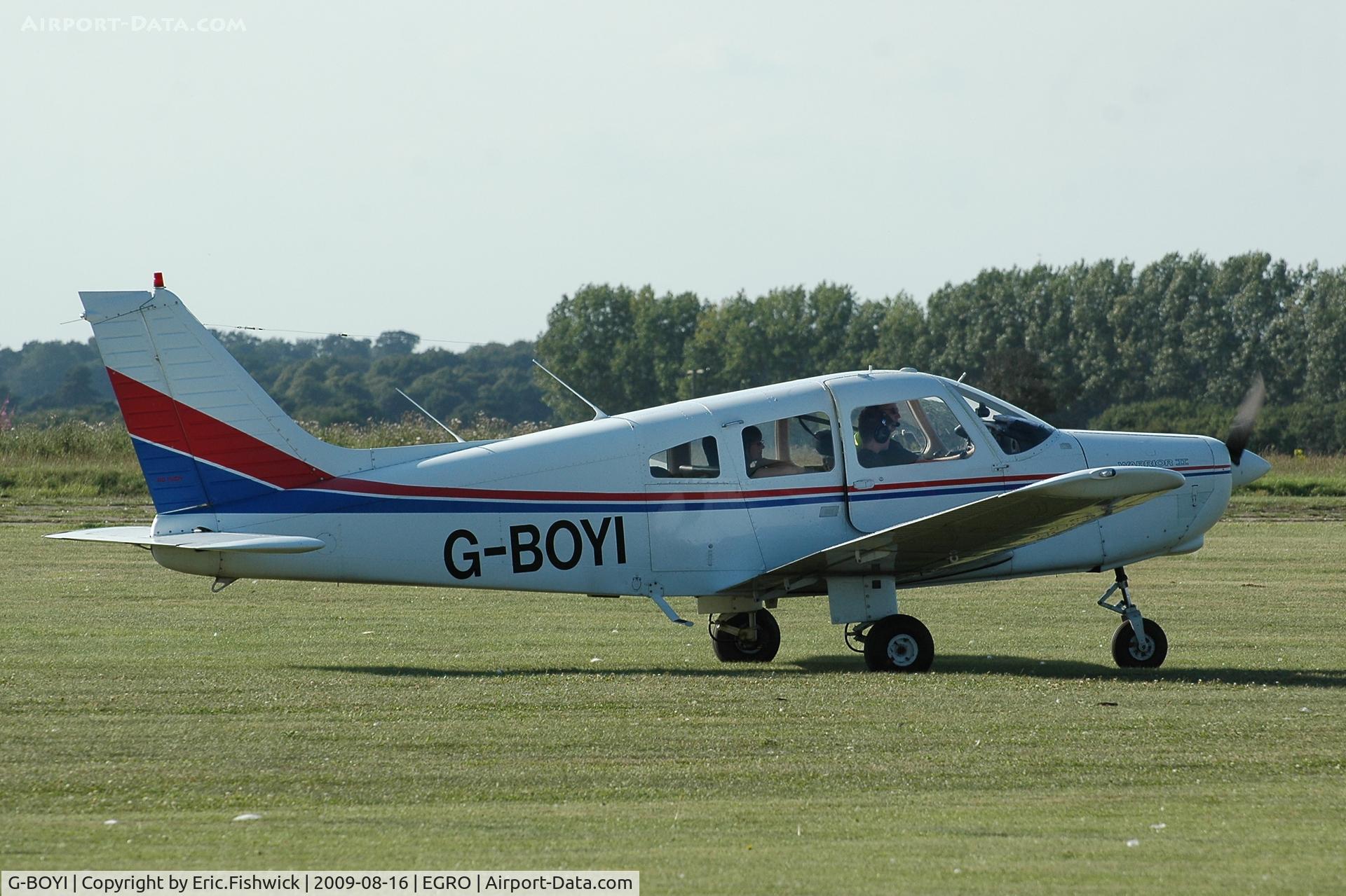 G-BOYI, 1978 Piper PA-28-161 Cherokee Warrior II C/N 28-7816183, G-BOYI at Heart Air Display, Rougham Airfield Aug 09
