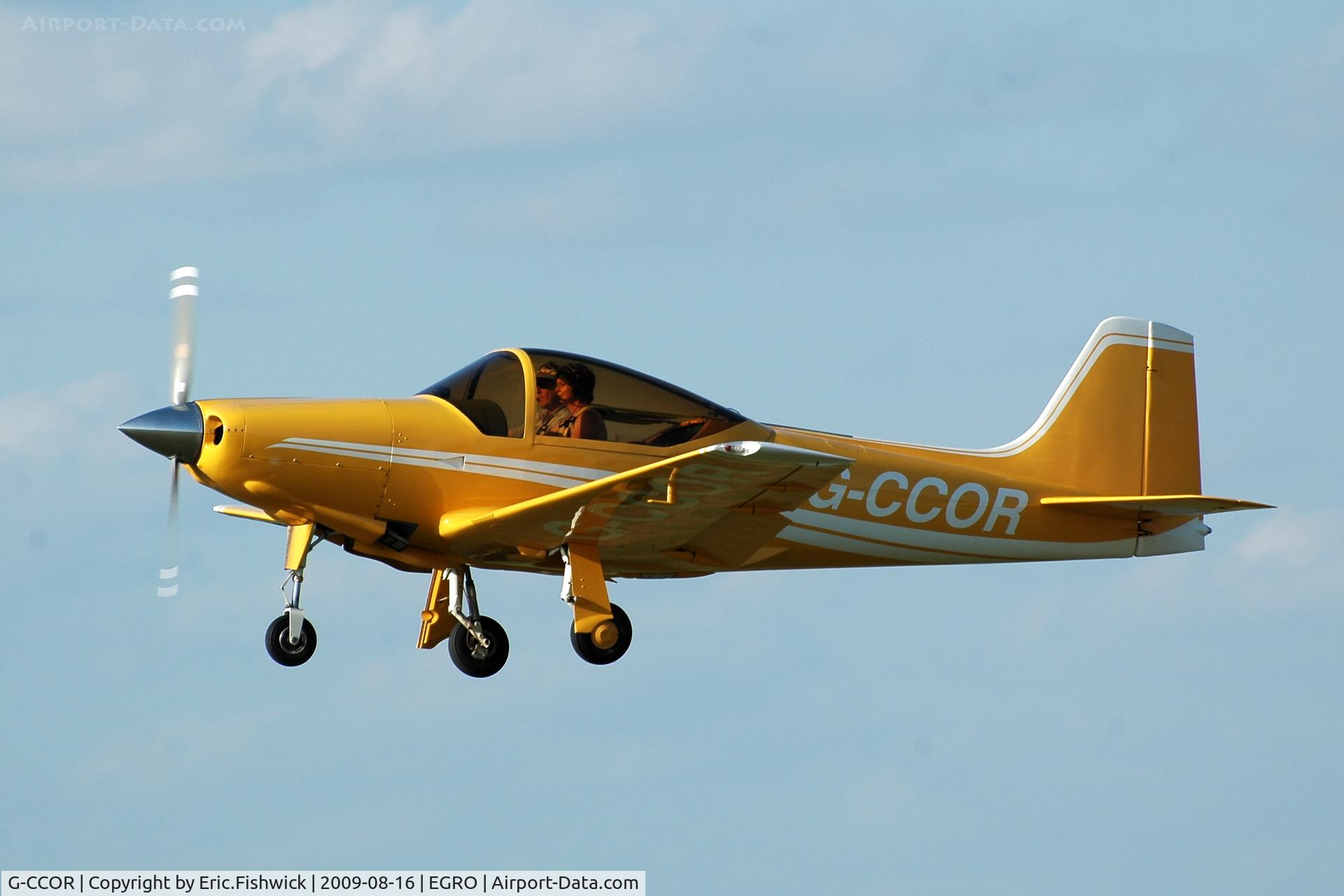 G-CCOR, 2005 Sequoia F8L Falco C/N PFA 100-10588, 43. G-CCOR departing Heart Air Display, Rougham Airfield Aug 09