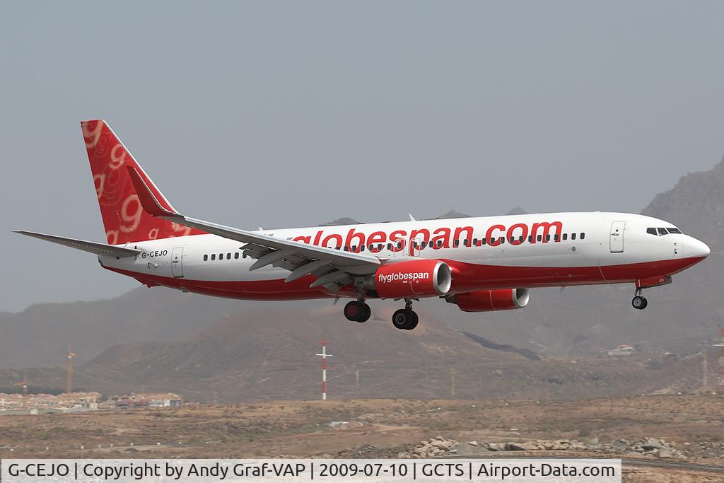 G-CEJO, 2007 Boeing 737-8BK C/N 29643, Flyglobspan 737-800