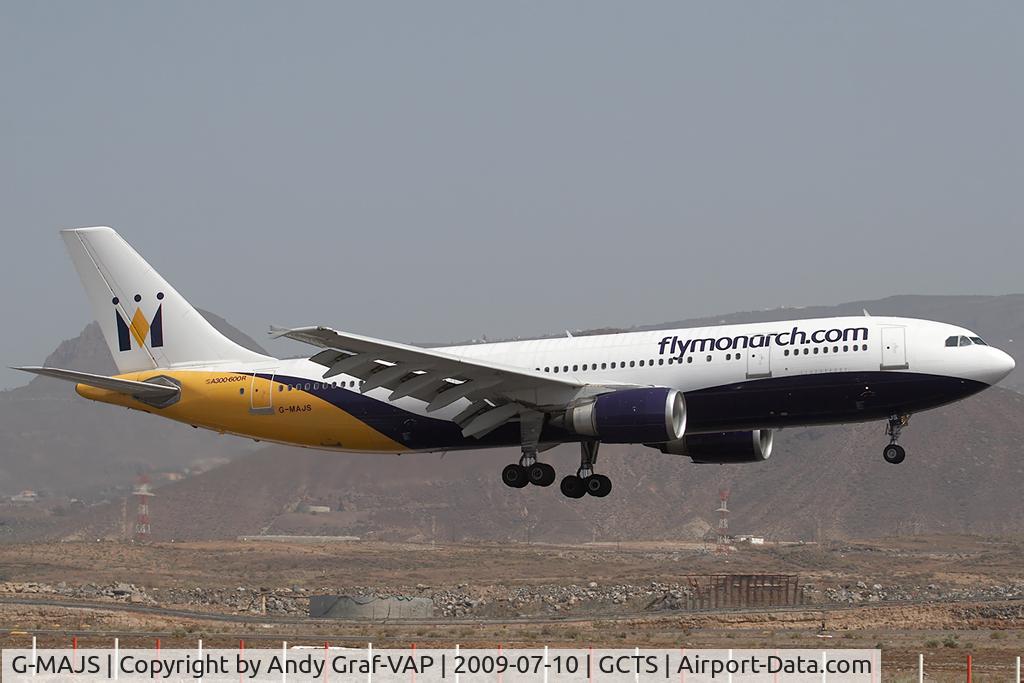 G-MAJS, 1991 Airbus A300B4-605R C/N 604, Monarch A300-600