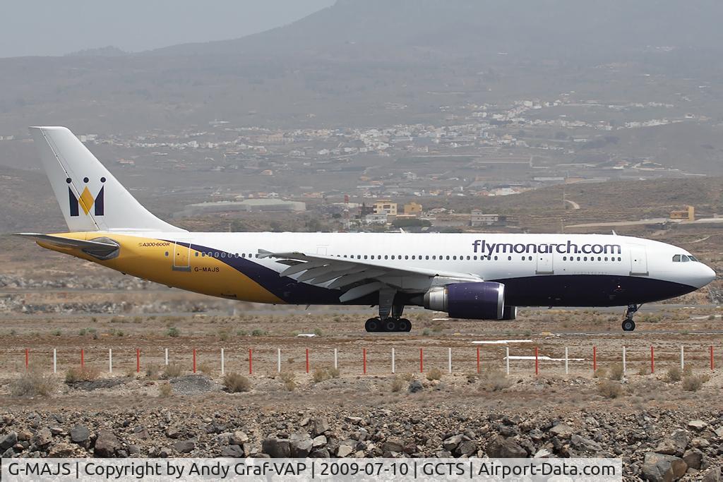 G-MAJS, 1991 Airbus A300B4-605R C/N 604, Monarch A300-600