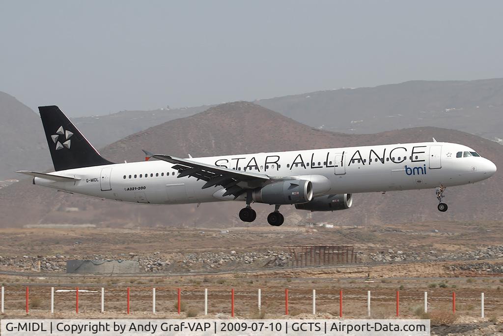 G-MIDL, 2000 Airbus A321-231 C/N 1174, BMI A321