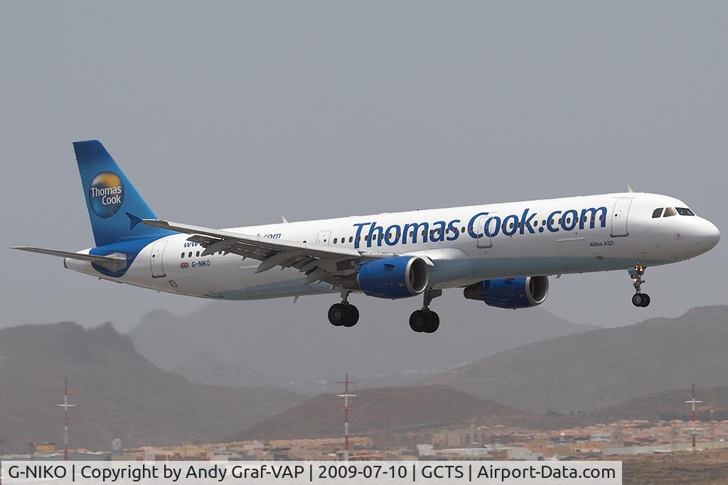 G-NIKO, 2000 Airbus A321-211 C/N 1250, Thomas Cook A321
