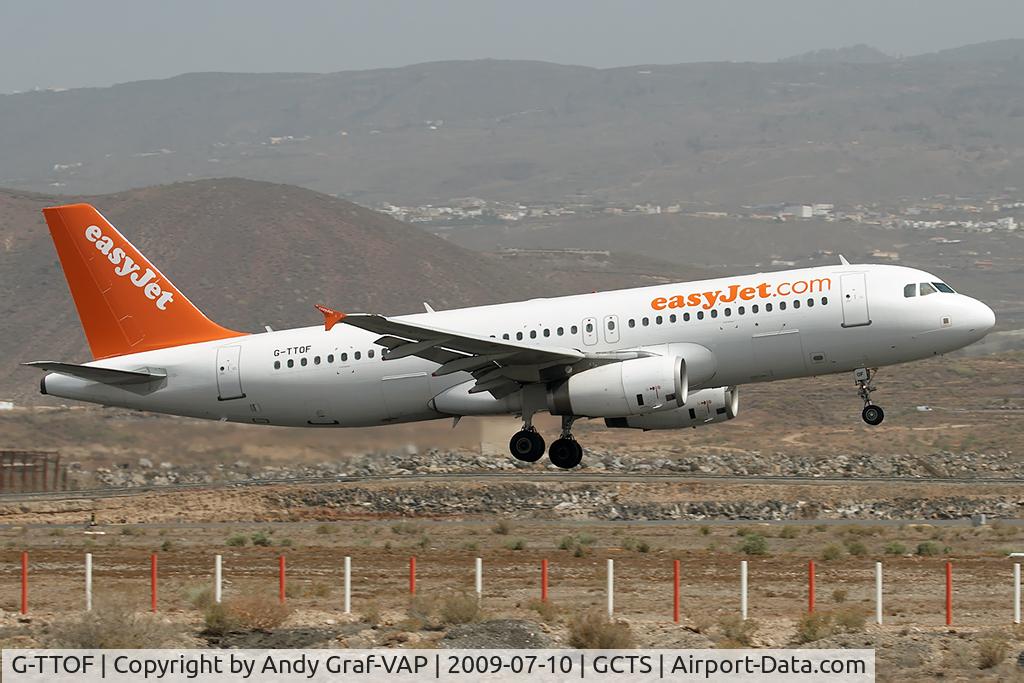 G-TTOF, 2002 Airbus A320-232 C/N 1918, Easyjet A320