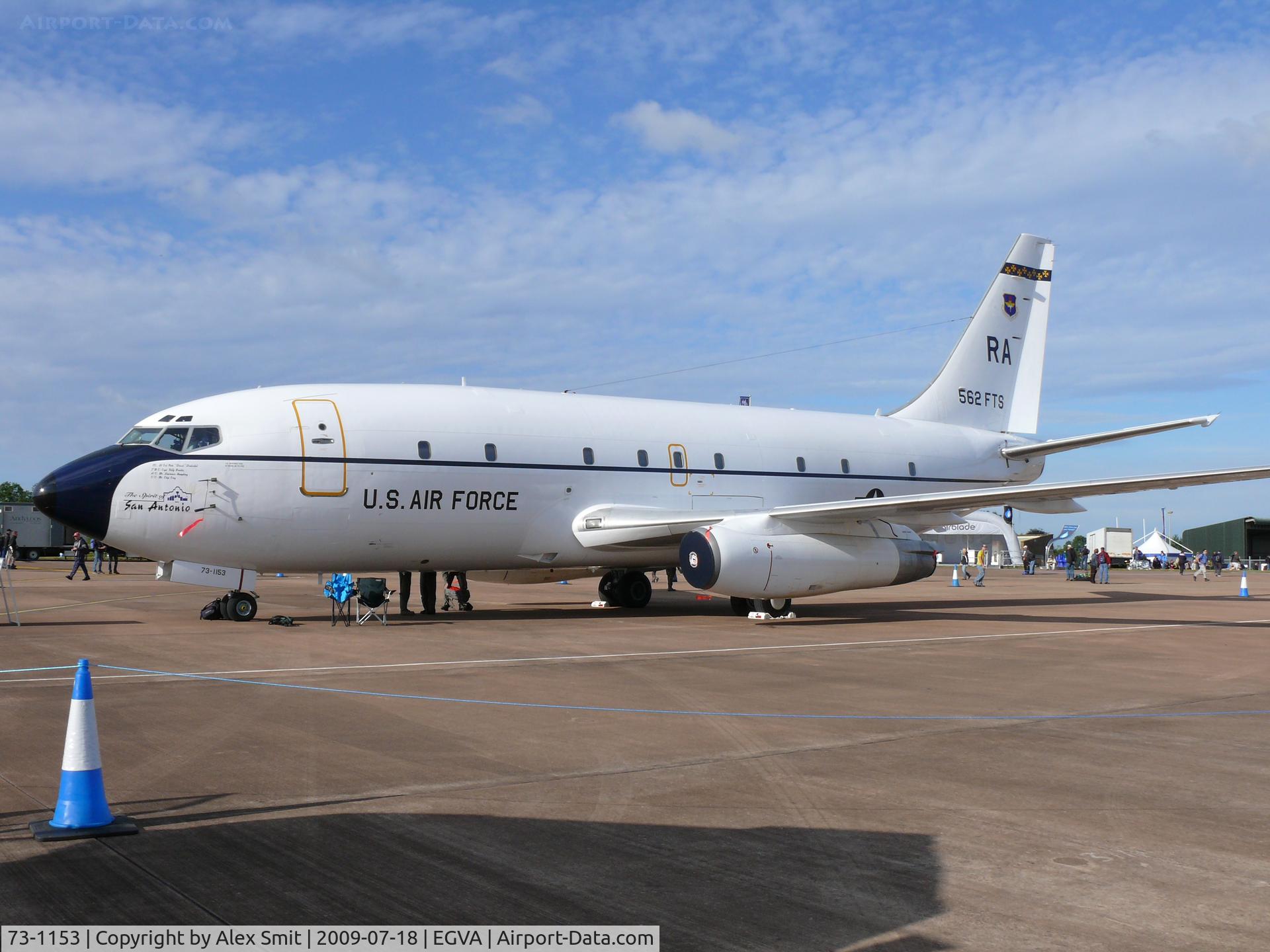 73-1153, 1973 Boeing CT-43A C/N 20700, Boeing T-43A Gator 73-1153/RA 562FTS US Air Force