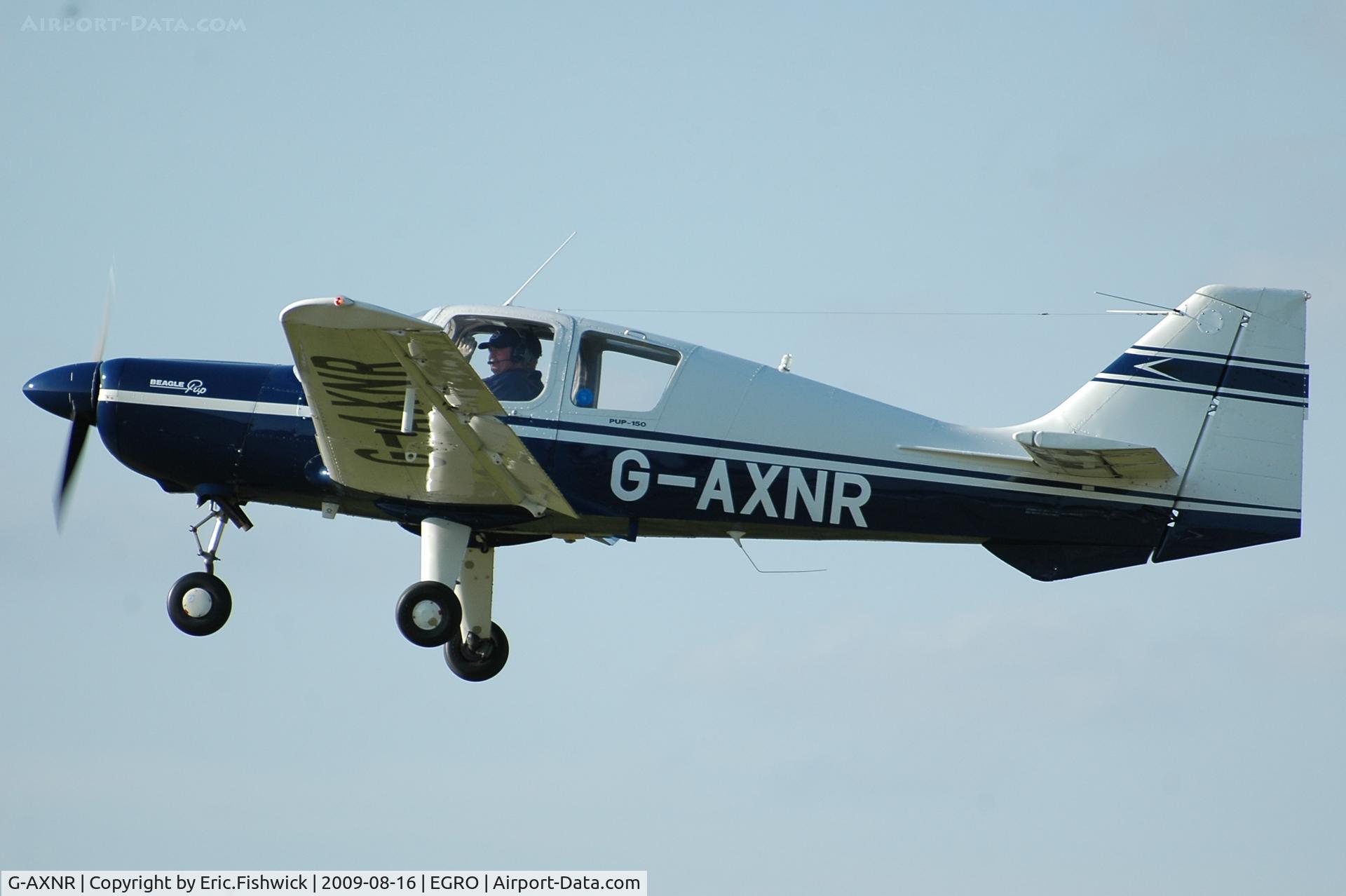 G-AXNR, 1969 Beagle B-121 Pup Series 2 (Pup 150) C/N B121-108, G-AXNR departing Heart Air Display, Rougham Airfield Aug 09