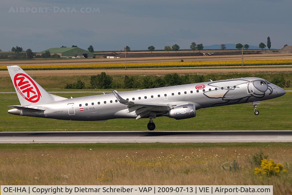 OE-IHA, 2009 Embraer 190LR (ERJ-190-100LR) C/N 19000285, Flyniki Embraer 190