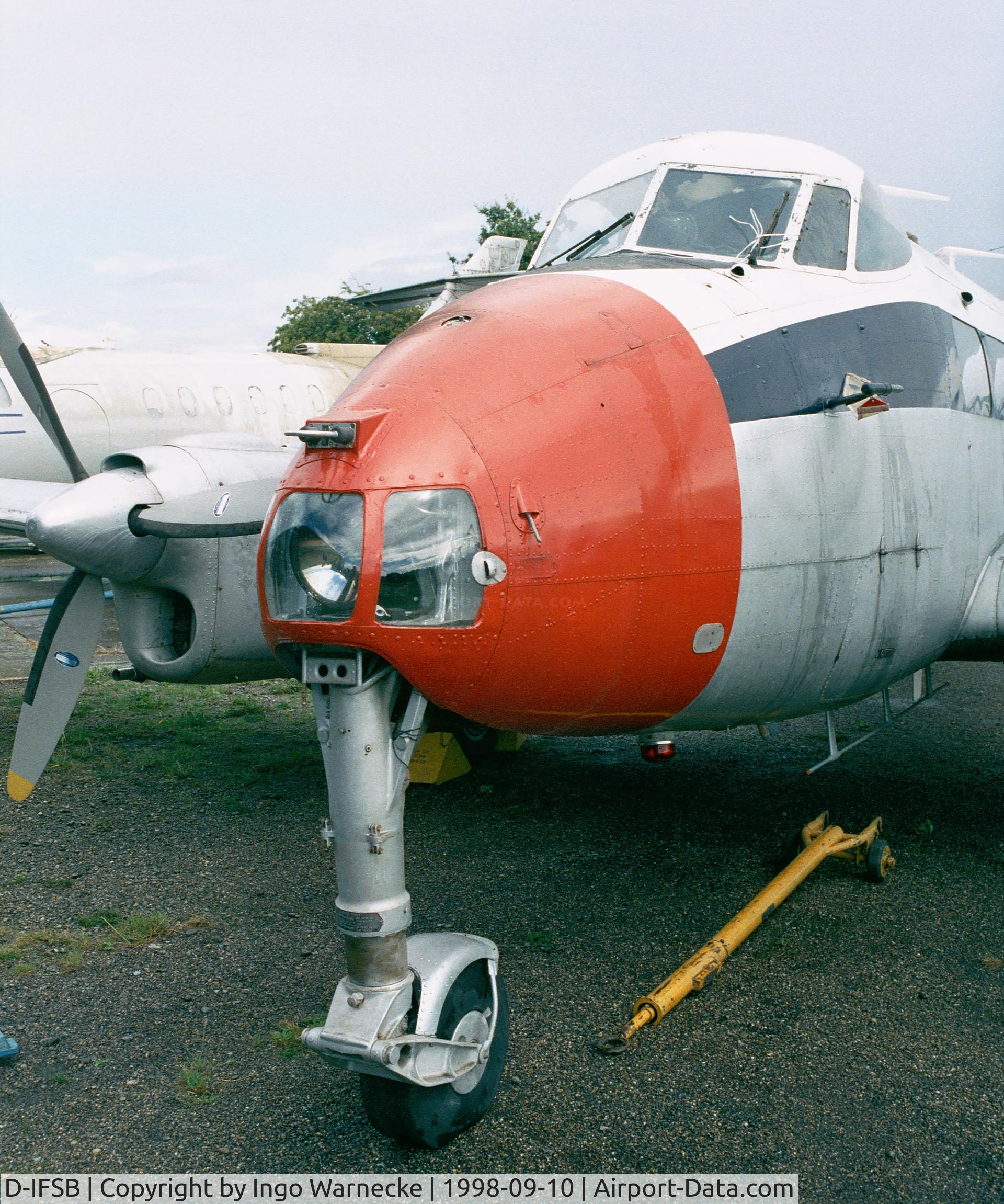 D-IFSB, De Havilland DH-104 Dove 2B C/N 04379, De Havillland D.H.104 Dove 6 of the BFS at the De Havilland Heritage Museum, London-Colney