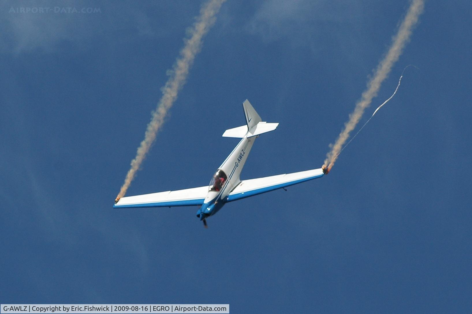 G-AWLZ, 1968 Sportavia-Putzer Fournier RF-4D C/N 4099, G-AWLZ Motor glider Aerobatics at Heart Air Display, Rougham Airfield Aug 09