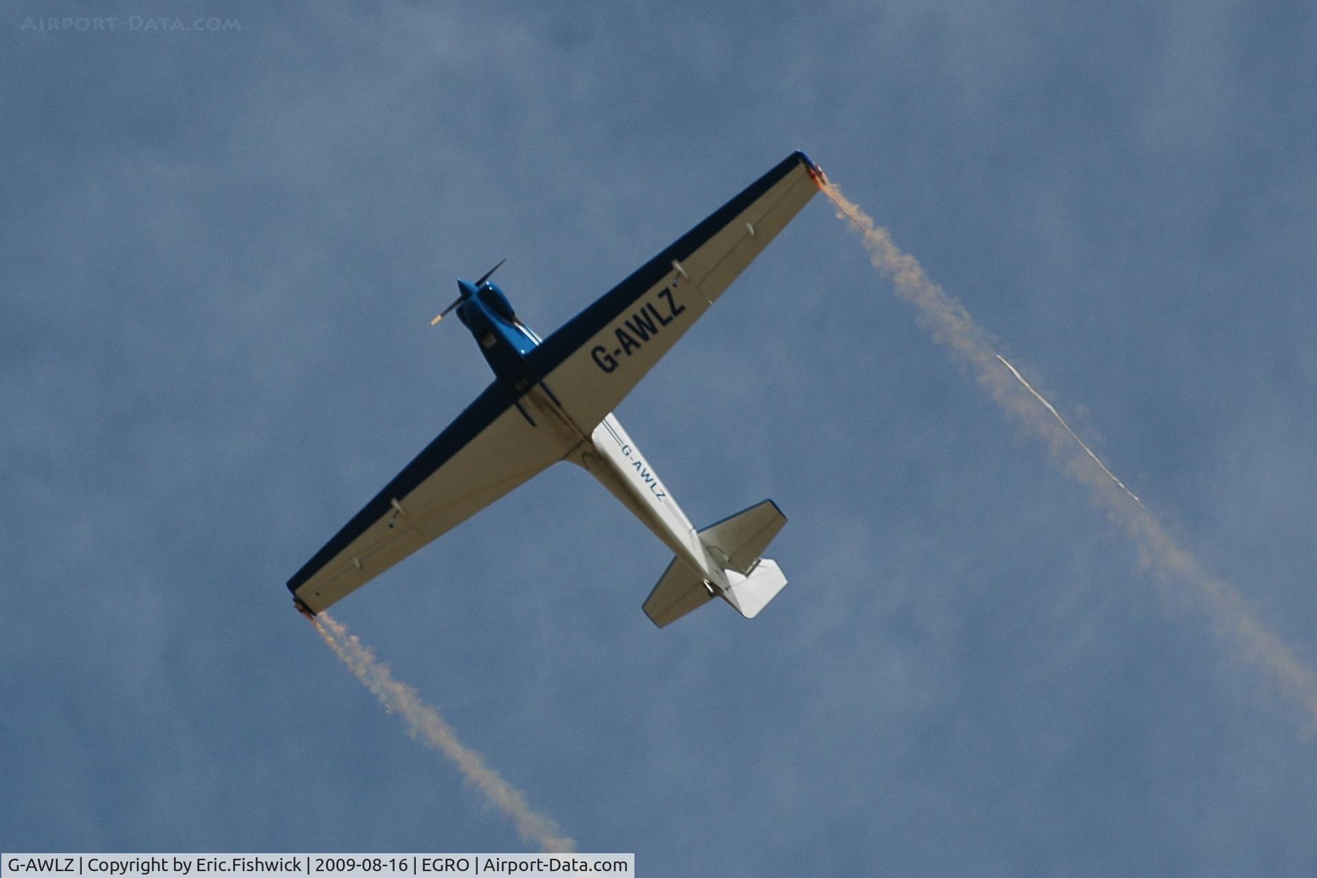G-AWLZ, 1968 Sportavia-Putzer Fournier RF-4D C/N 4099, G-AWLZ Motor glider Aerobatics at Heart Air Display, Rougham Airfield Aug 09